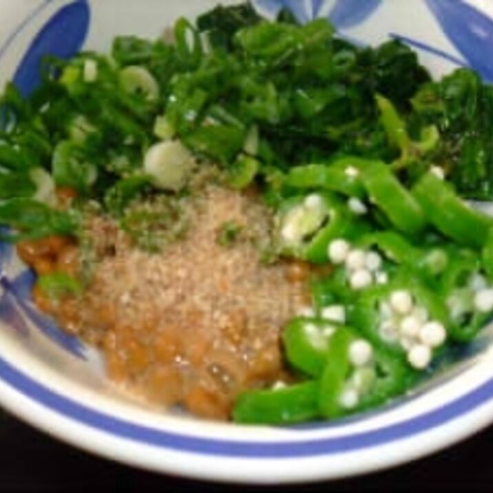 納豆と3種の緑野菜のおかず レシピ 作り方 By Sutanya 楽天レシピ